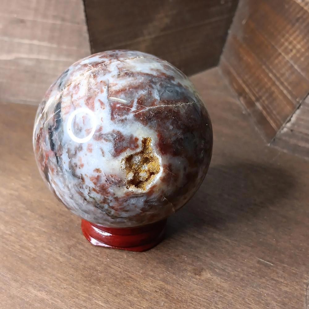 Druzy Rainbow Sphalerite crystal sphere